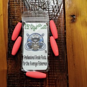 2.5" Red Cigar Peg Floats