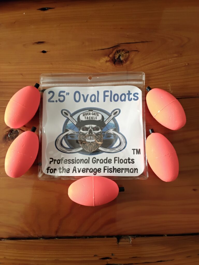 2.5" Red Oval Peg Floats Non Slotted