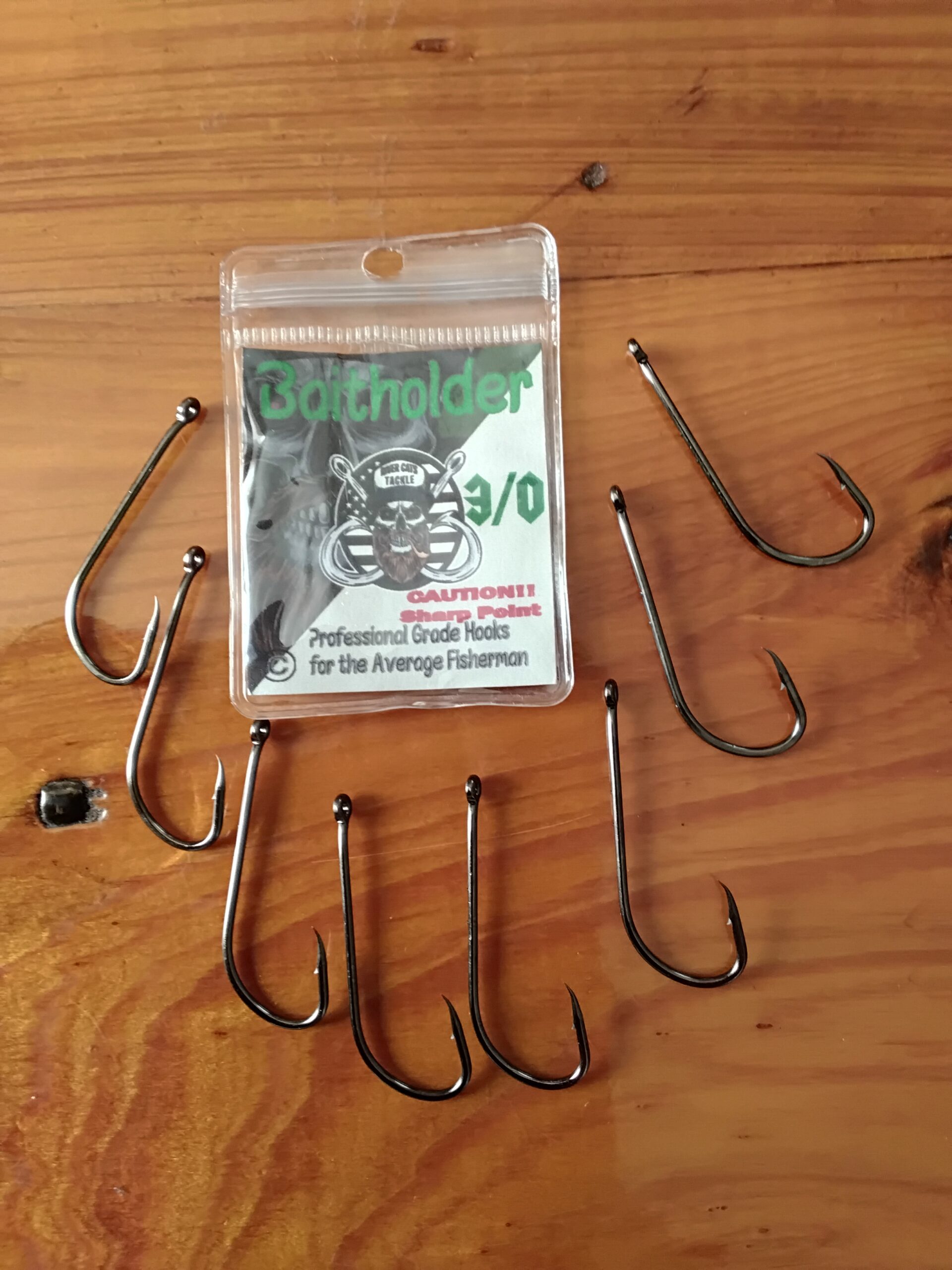 3/0 Baitholder J Hooks