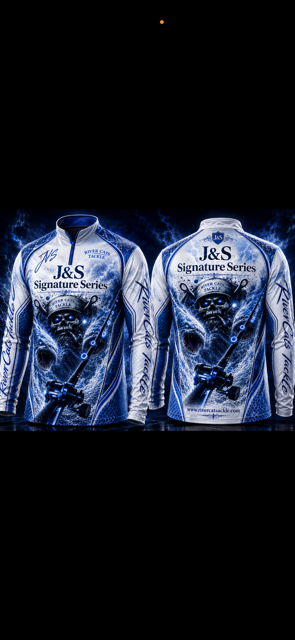 J and  S blue and white jersey
